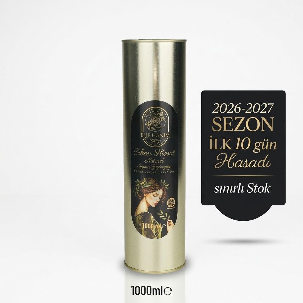 Erken Hasat Natürel Sızma Zeytinyağı 2026-2027 Sezon ( İLK 10 Gün Hasadı)