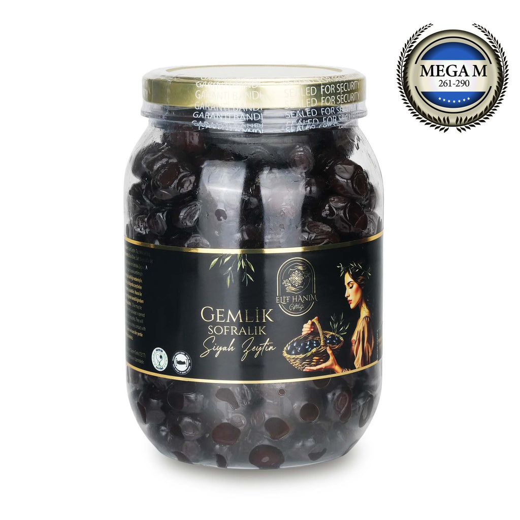 Gemlik Mega Siyah Zeytin – 1 kg