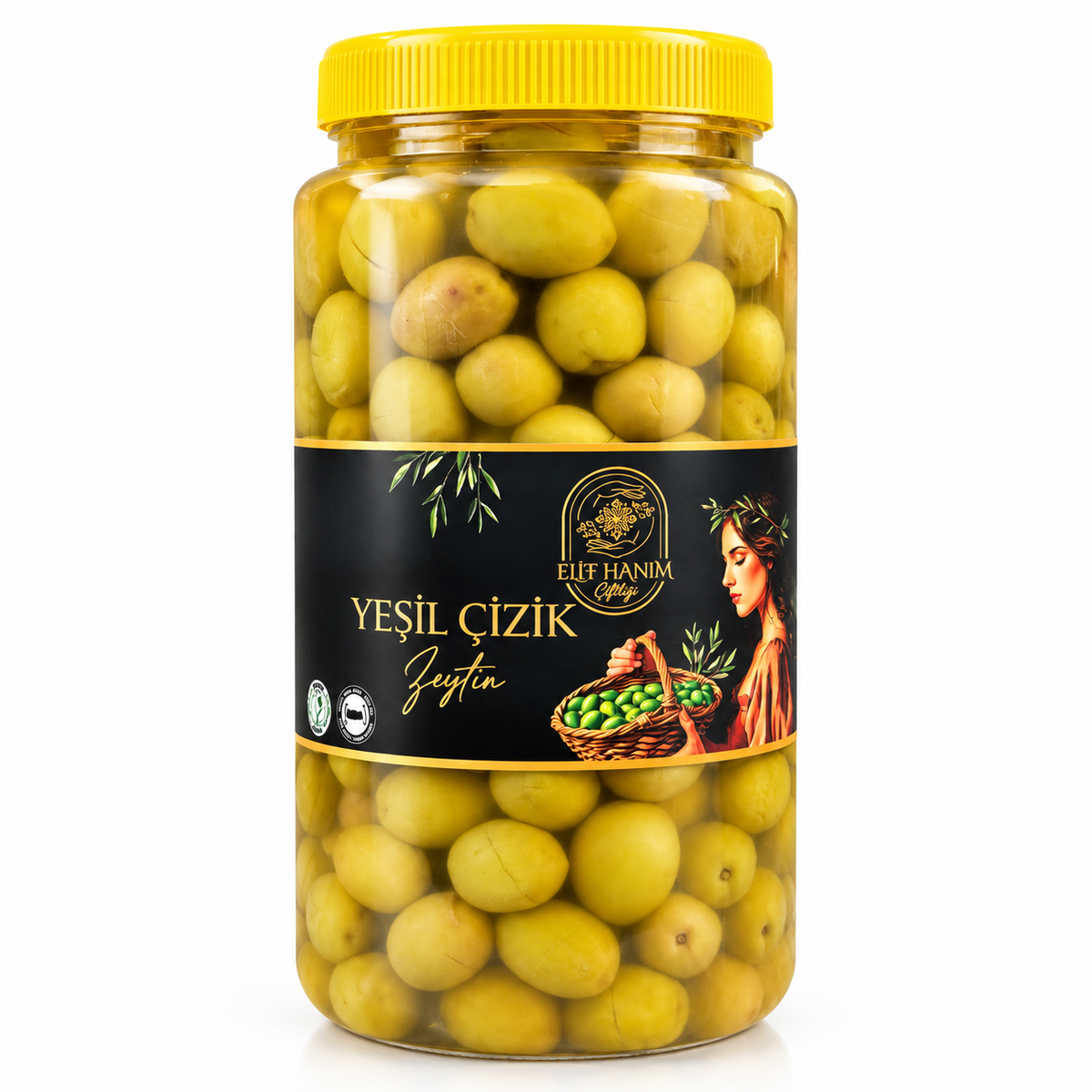 Gemlik Yeşil Çizik Zeytin Net 1 Kg