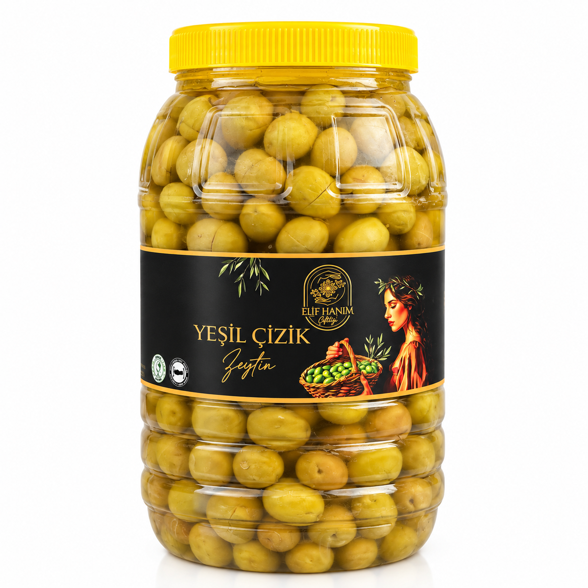Gemlik Yeşil Çizik Zeytin Net 2 kg